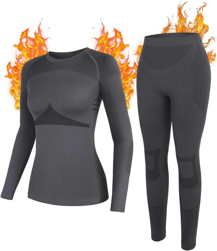 Women’s Long Sleeve Leggings Thermal Underwear Set | Winter