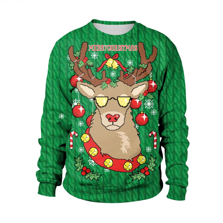 Men's Long Sleeve Winter Christmas Sweater | Printed