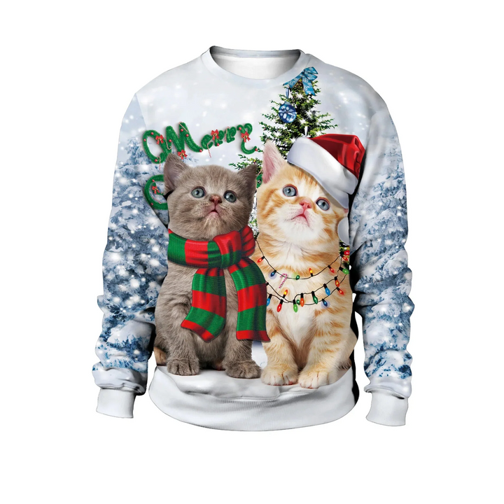 Men's Long Sleeve Winter Christmas Sweater | Printed