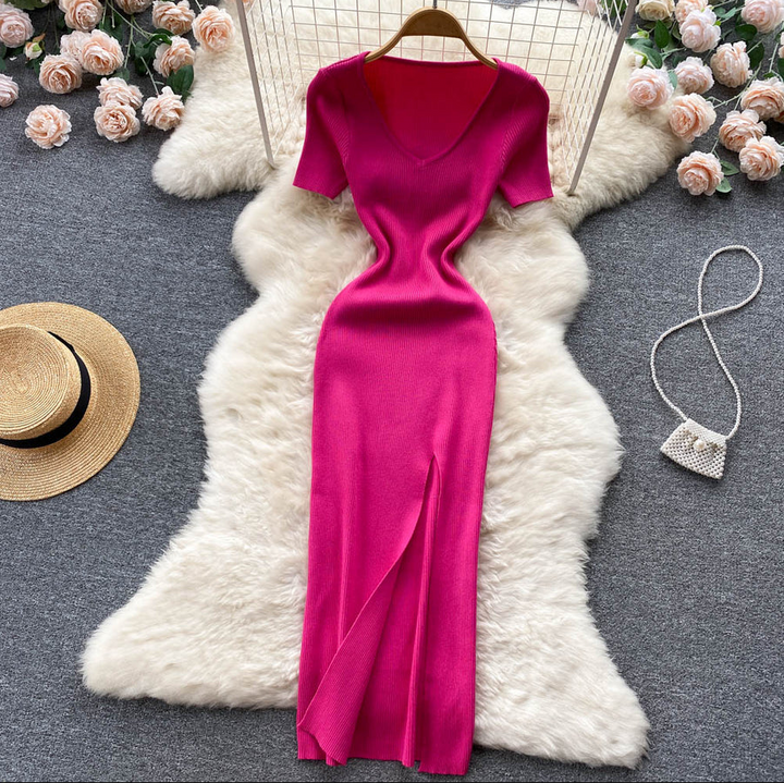 Women’s Ribbed Knit Dress | Maxi