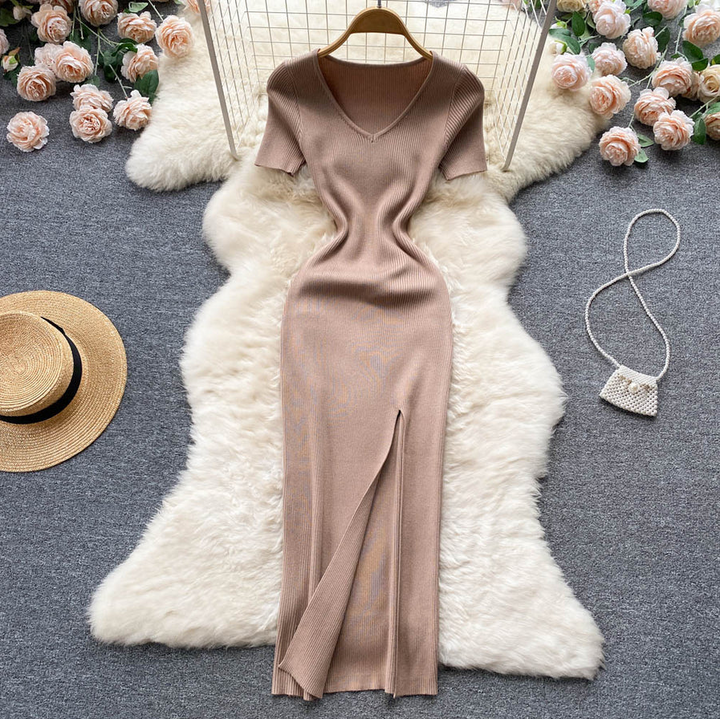 Women’s Ribbed Knit Dress | Maxi