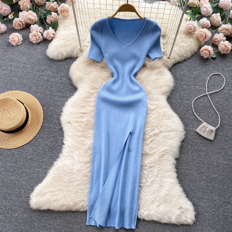 Women’s Ribbed Knit Dress | Maxi