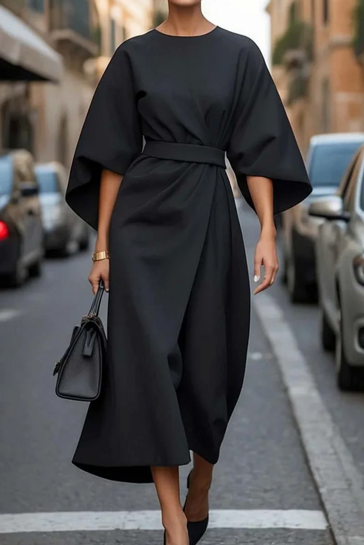 Women's Lantern Sleeve Dress | Midi