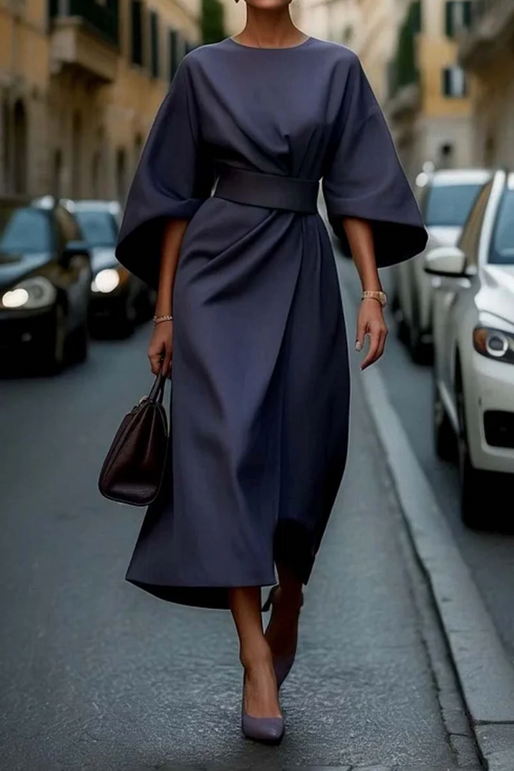 Women's Lantern Sleeve Dress | Midi