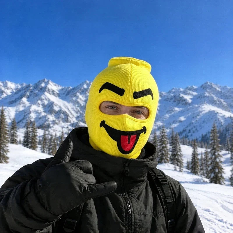 Unisex Knitted Funny Face Balaclava Ski Mask | Winter