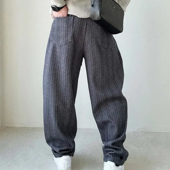 Men's Casual Drawstring Trouser | Wide Leg