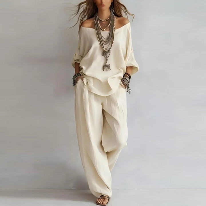 Women's Off Shoulder Co-ord Set | Summer