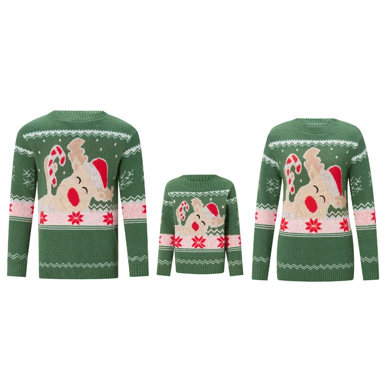 Matching Family Crew Neck Christmas Knit Jumper | Winter