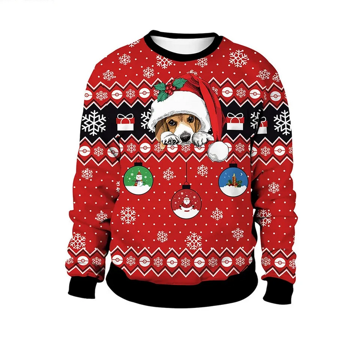 Men's Long Sleeve Winter Christmas Sweater | Printed