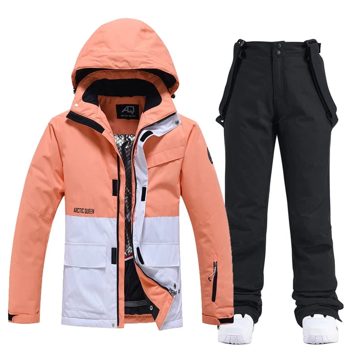 Unisex Hooded Ski Jacket and Salopettes Set | Winter
