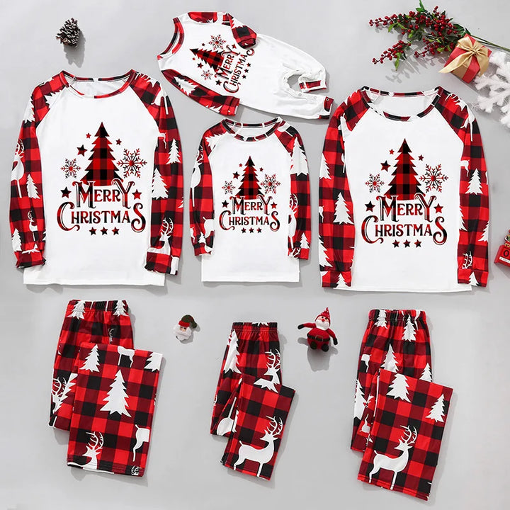 Family Matching Printed Pajamas Set | Christmas