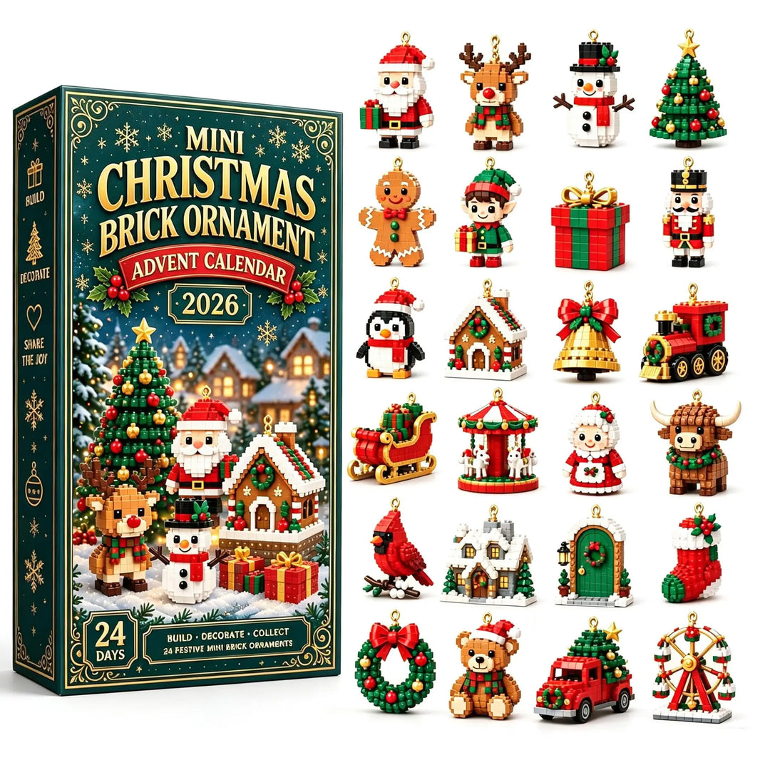 Calendrier de l’Avent de Noël | décorations miniatures | 24 jours