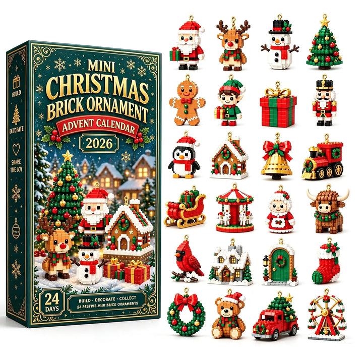 Calendrier de l’Avent de Noël | décorations miniatures | 24 jours