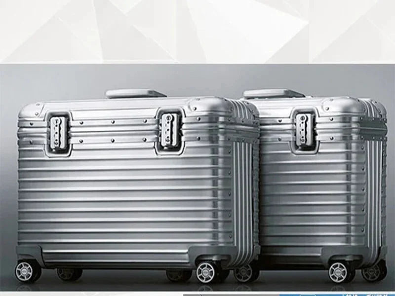 Valise rigide en aluminium | À roulettes pivotantes