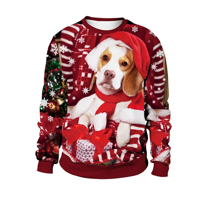 Men's Long Sleeve Winter Christmas Sweater | Printed