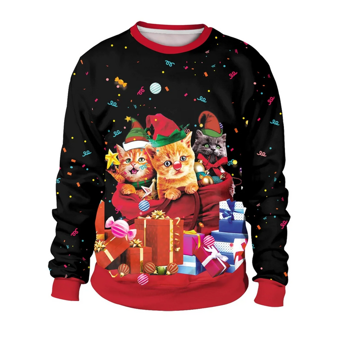 Men's Long Sleeve Winter Christmas Sweater | Printed