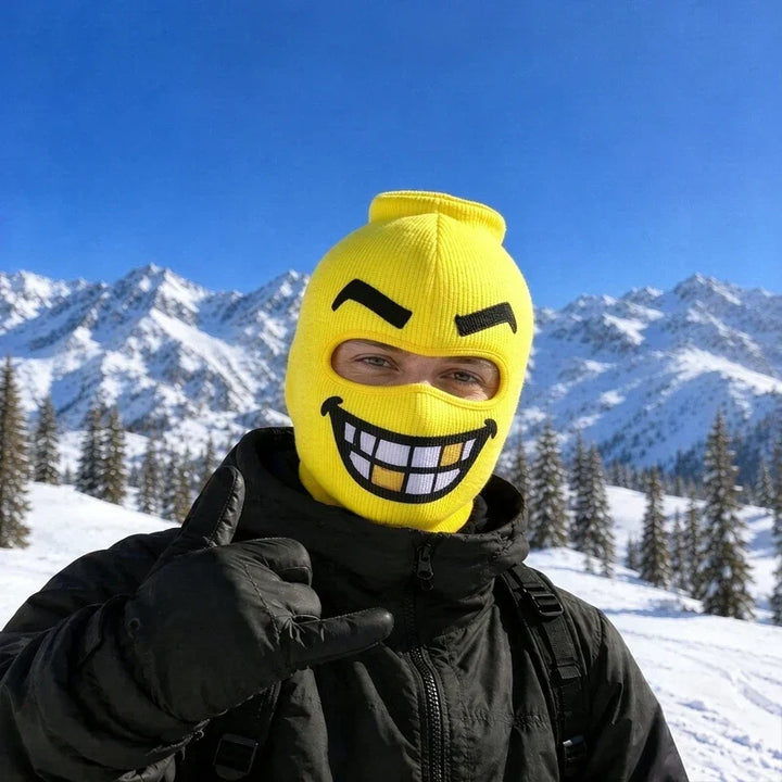 Unisex Knitted Funny Face Balaclava Ski Mask | Winter
