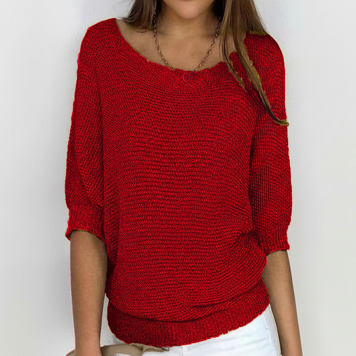 Pull décontracté en maille pour femme | Coupe décontractée