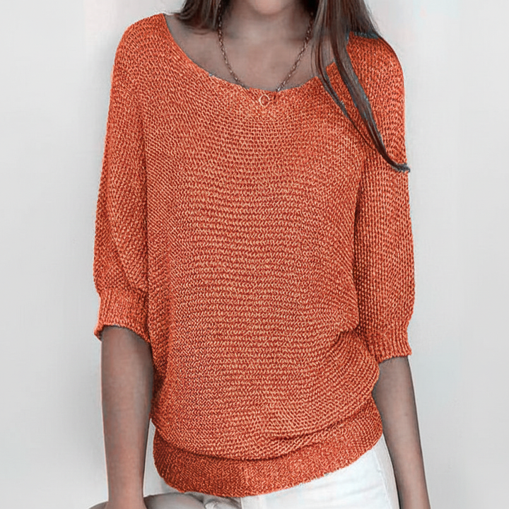 Pull décontracté en maille pour femme | Coupe décontractée