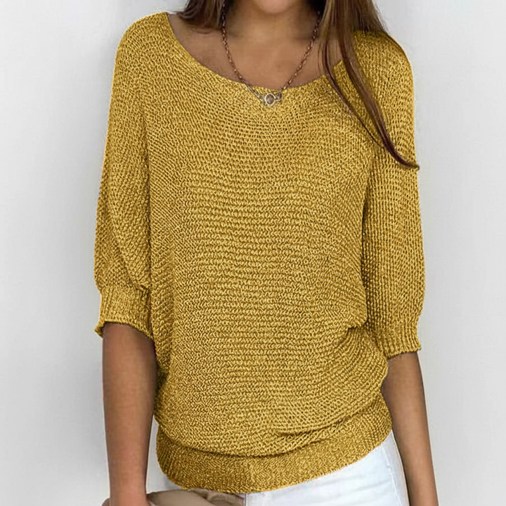 Pull décontracté en maille pour femme | Coupe décontractée