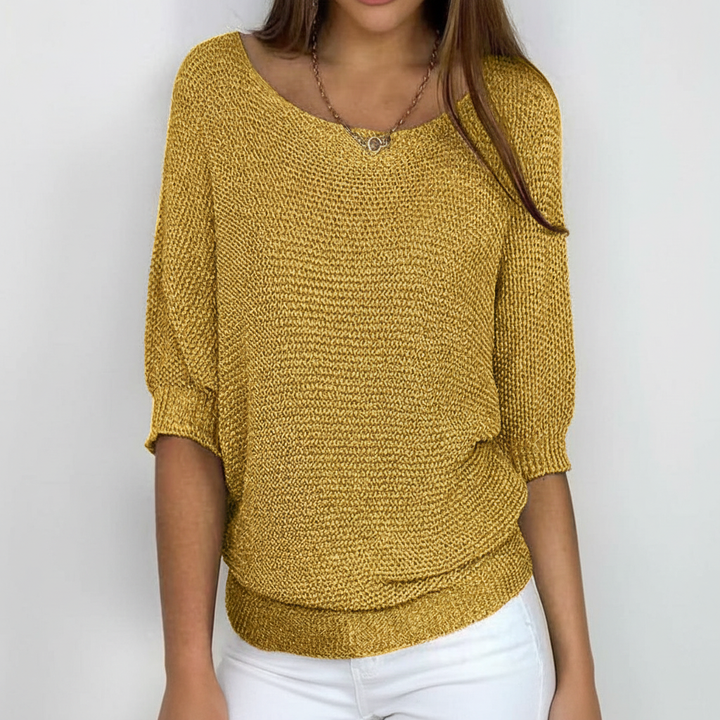 Pull décontracté en maille pour femme | Coupe décontractée