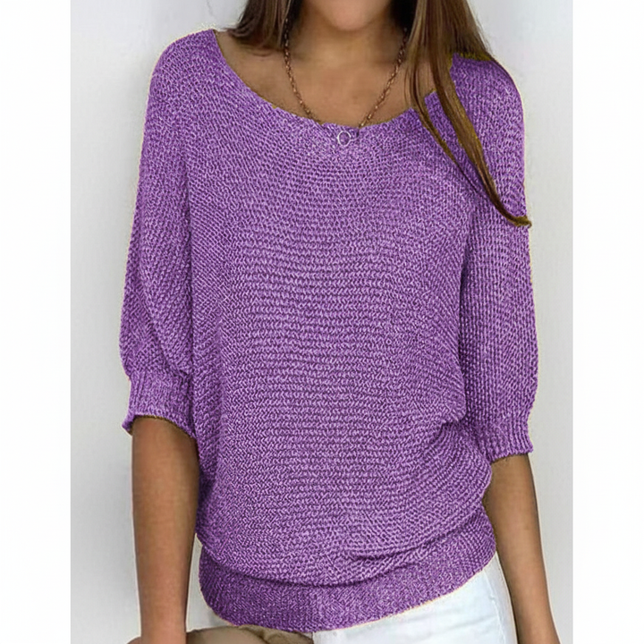 Pull décontracté en maille pour femme | Coupe décontractée