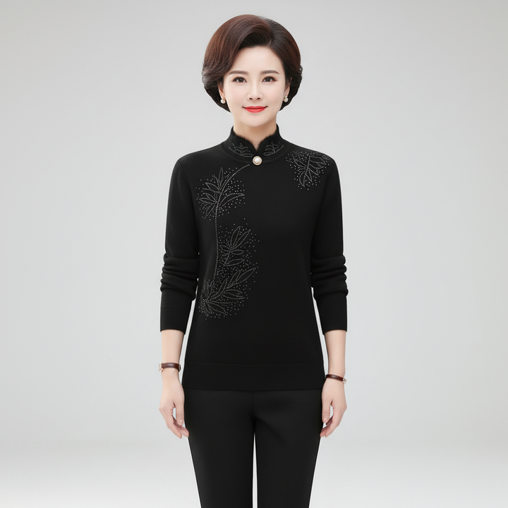 Women’s Casual Mandarin Collar Jumper | Winter