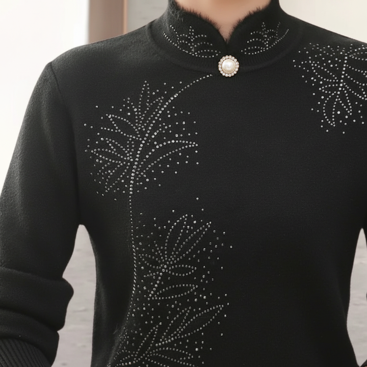 Women’s Casual Mandarin Collar Jumper | Winter