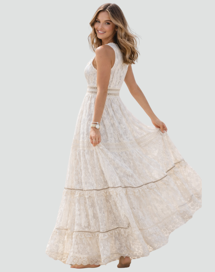 Women's Boho A-Line Summer Dress | Maxi