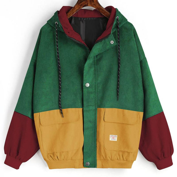 Veste d'hiver streetwear oversize pour femme | Capuche