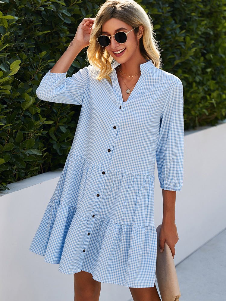 Women's Plaid Summer Dress | Mini