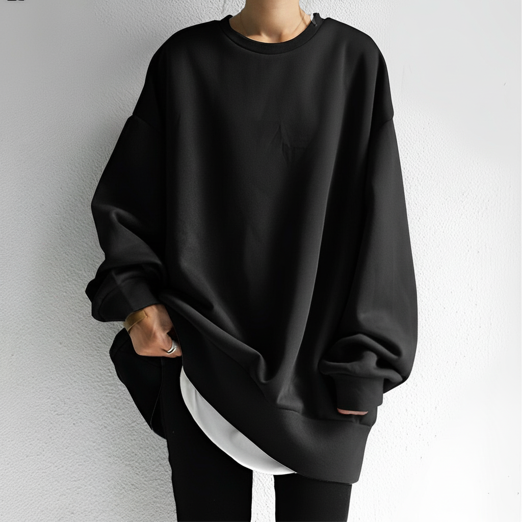 Women's Oversized Drop Shoulder Sweatshirt | Long Sleeves