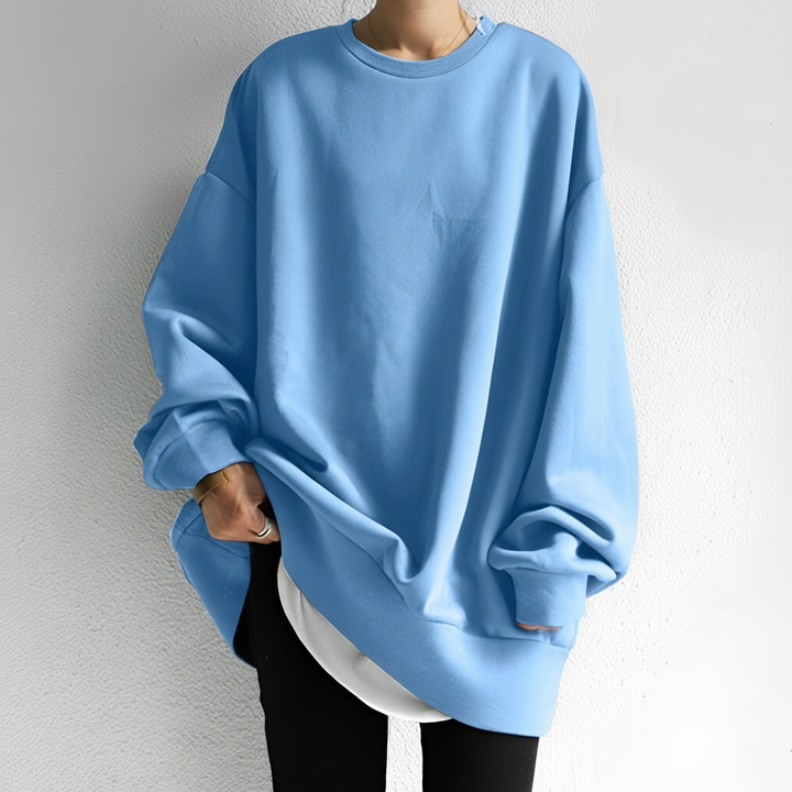 Women's Oversized Drop Shoulder Sweatshirt | Long Sleeves