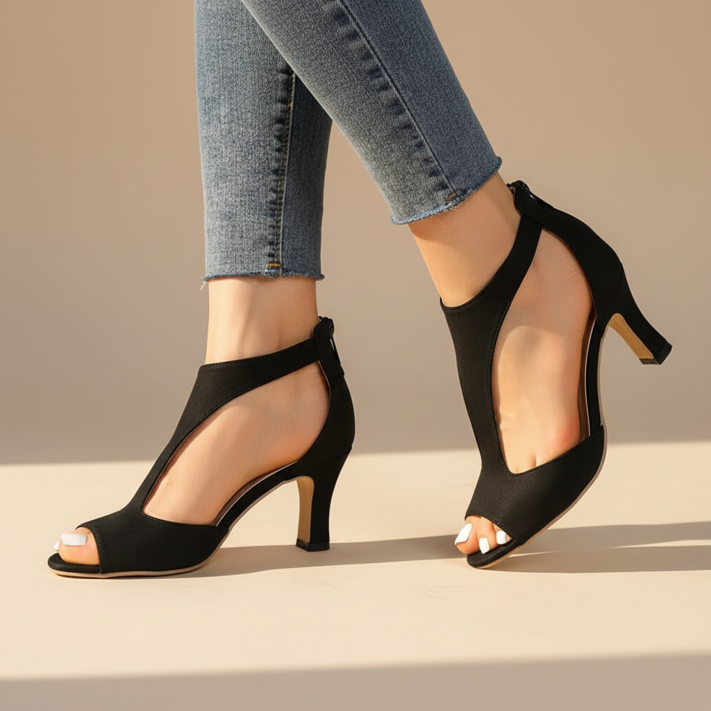 Women's Cut-Out High Heel Sandals | Open Toe