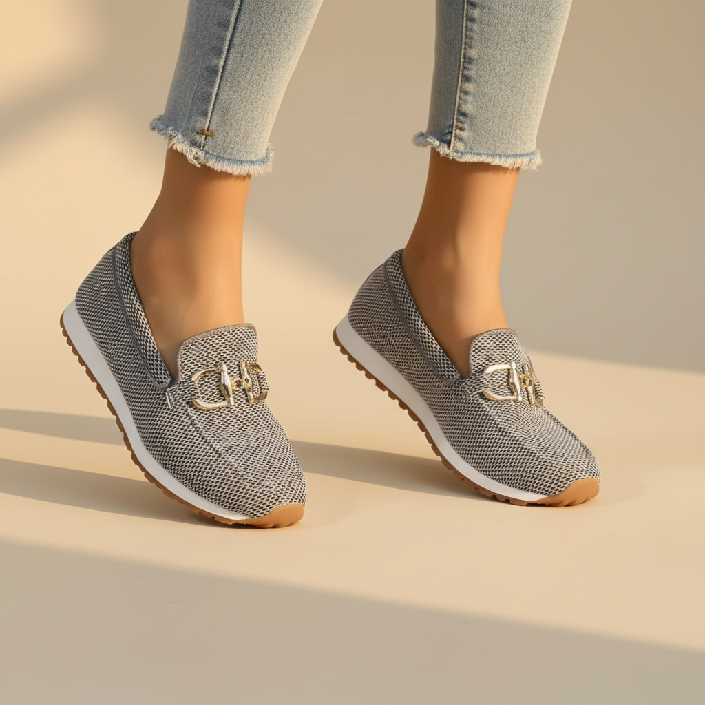 Women's Casual Flat Buckle Loafers | Slip On