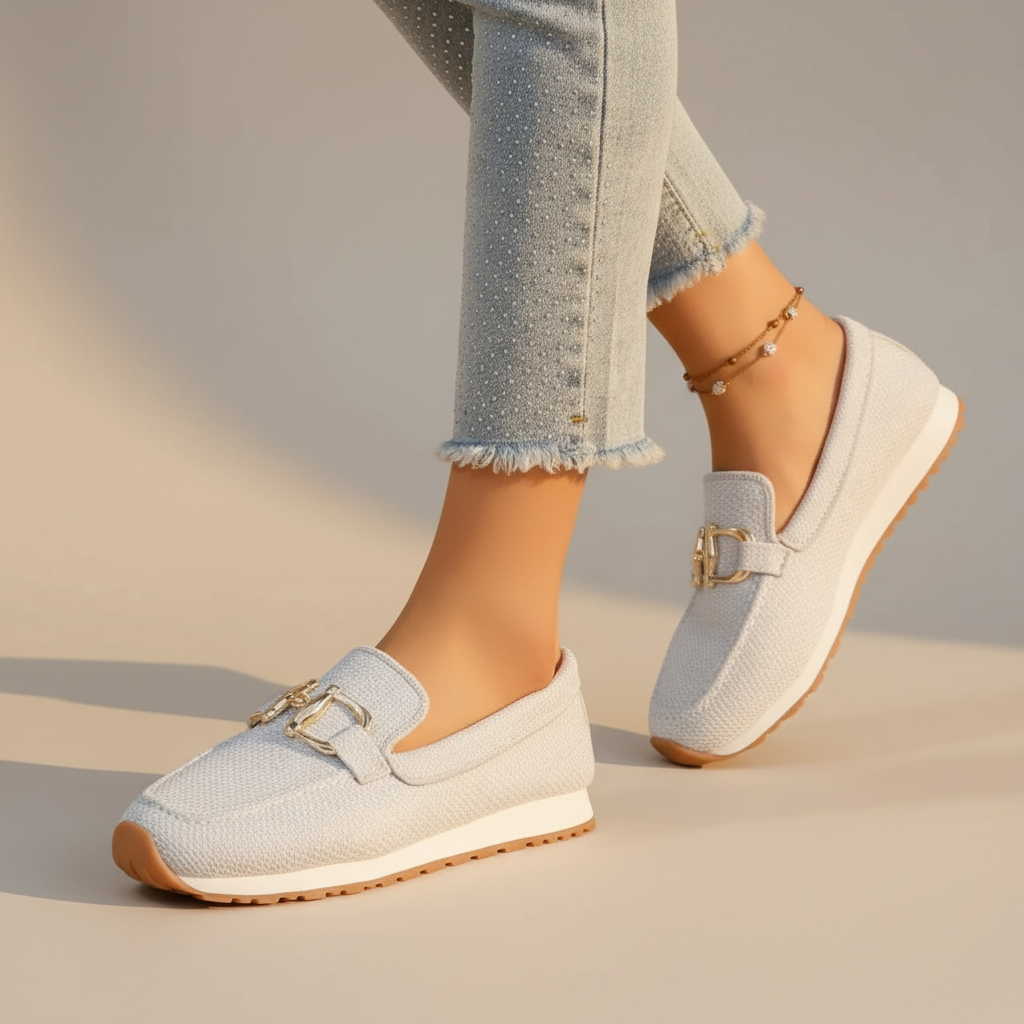 Women's Flat Buckle Loafers | Slip On