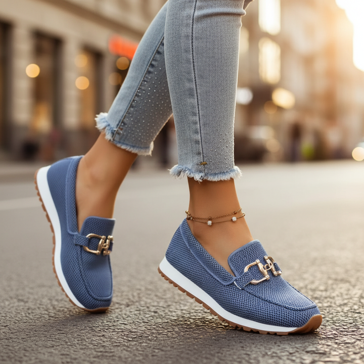 Women's Flat Buckle Loafers | Slip On