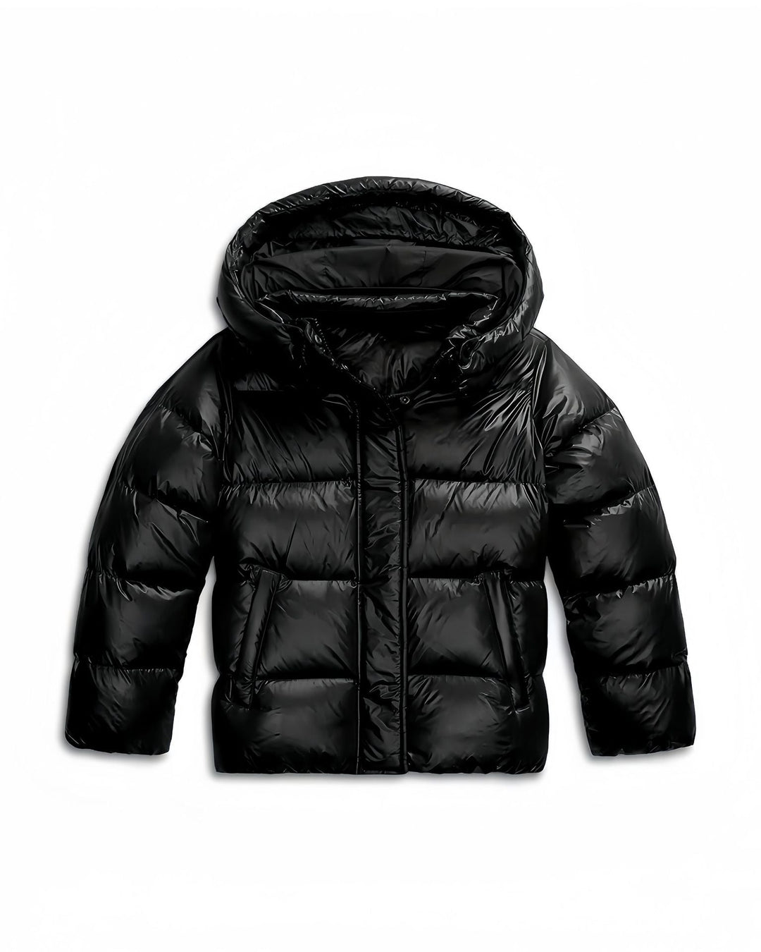 Women's Winter Zip Up Puffer Jacket | Cropped