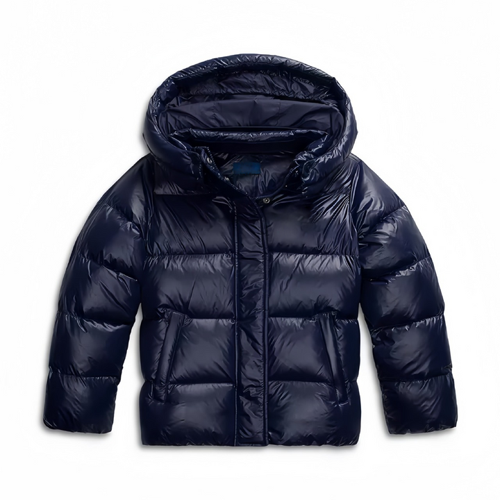 Women's Winter Zip Up Puffer Jacket | Cropped