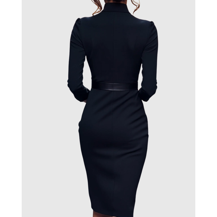 Women's Chique Long Sleeve Formal Blazer Dress | Midi