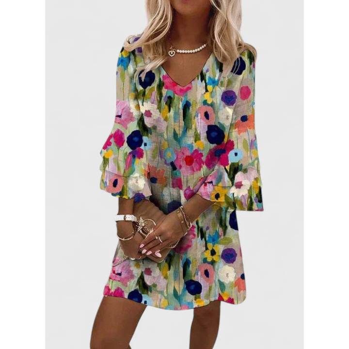 Women's Elegant Sumer Floral Dress | Mini