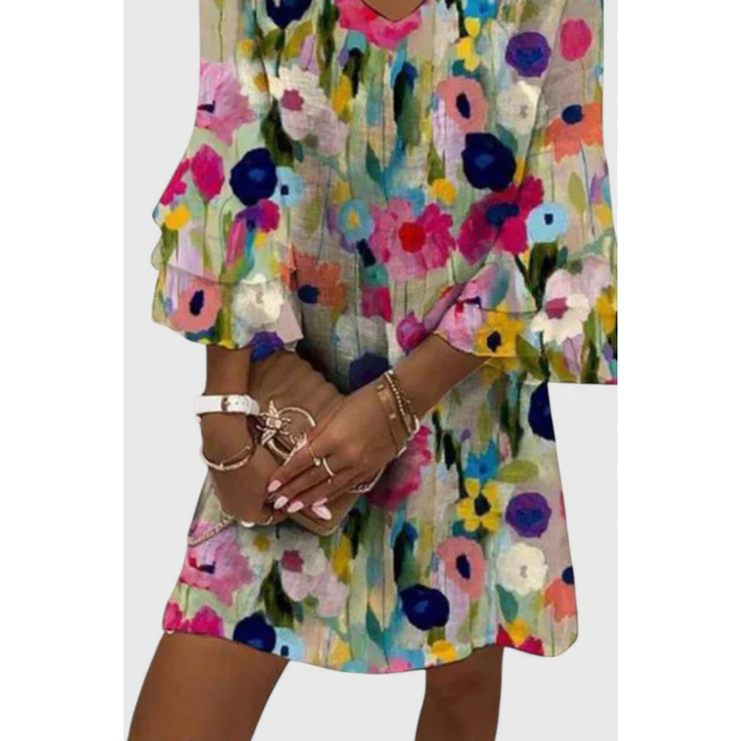 Women's Elegant Sumer Floral Dress | Mini
