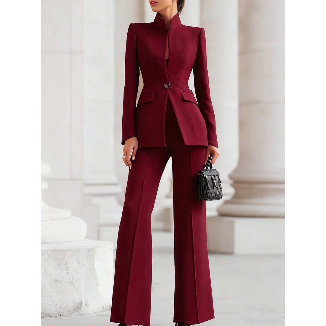 Women's Elegant Work Blazer & Trouser Set | Two Piece