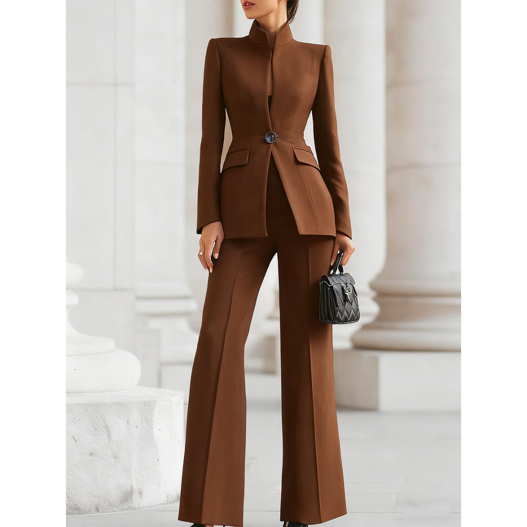 Women's Elegant Work Blazer & Trouser Set | Two Piece