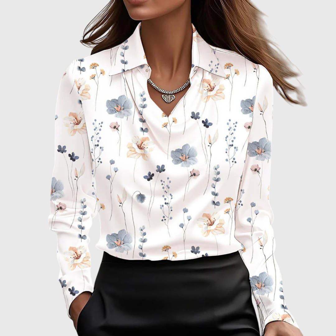 Women's Elegant Work Blouse | Long Sleeve