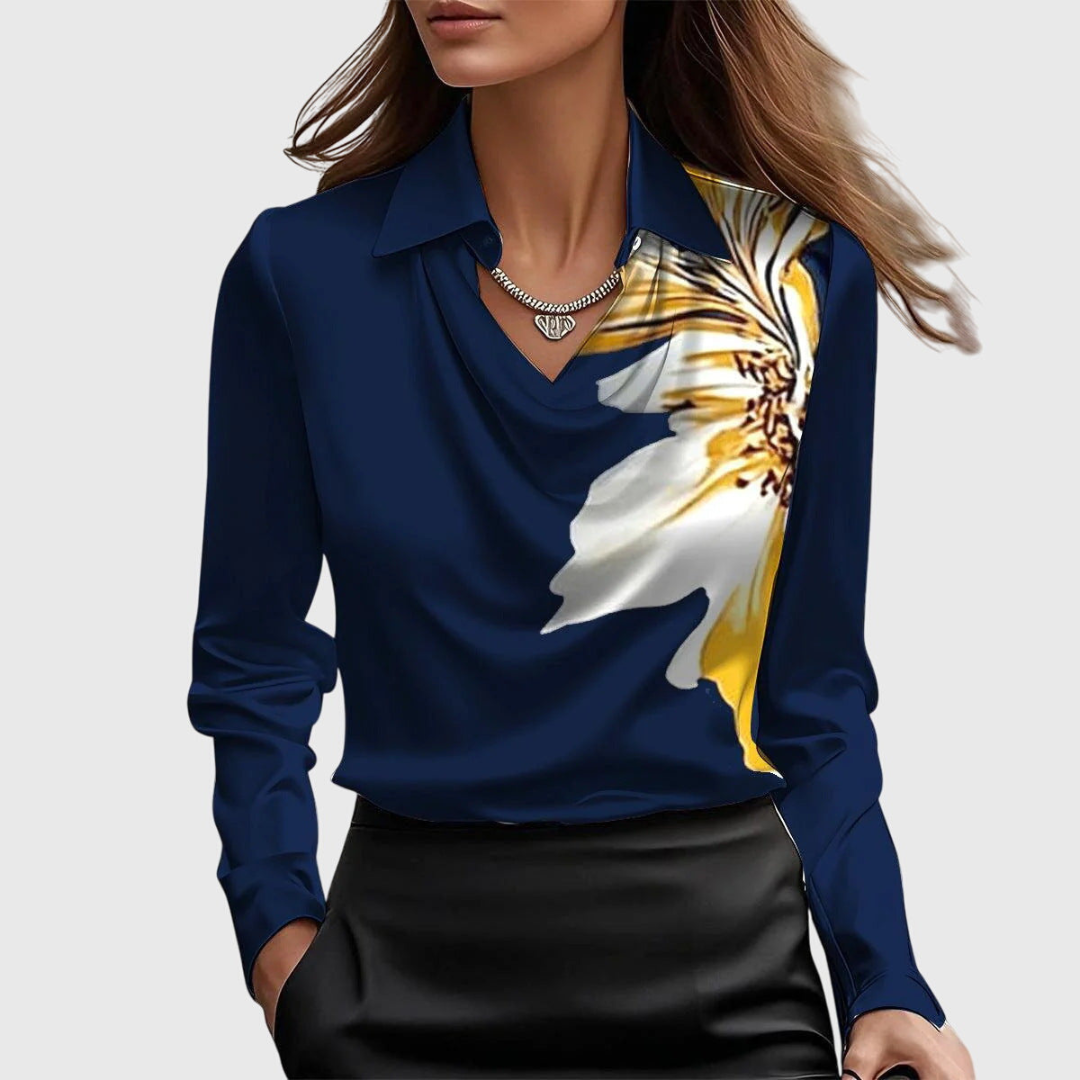 Women's Elegant Work Blouse | Long Sleeve