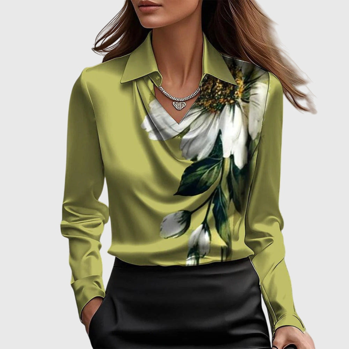 Women's Elegant Work Blouse | Long Sleeve