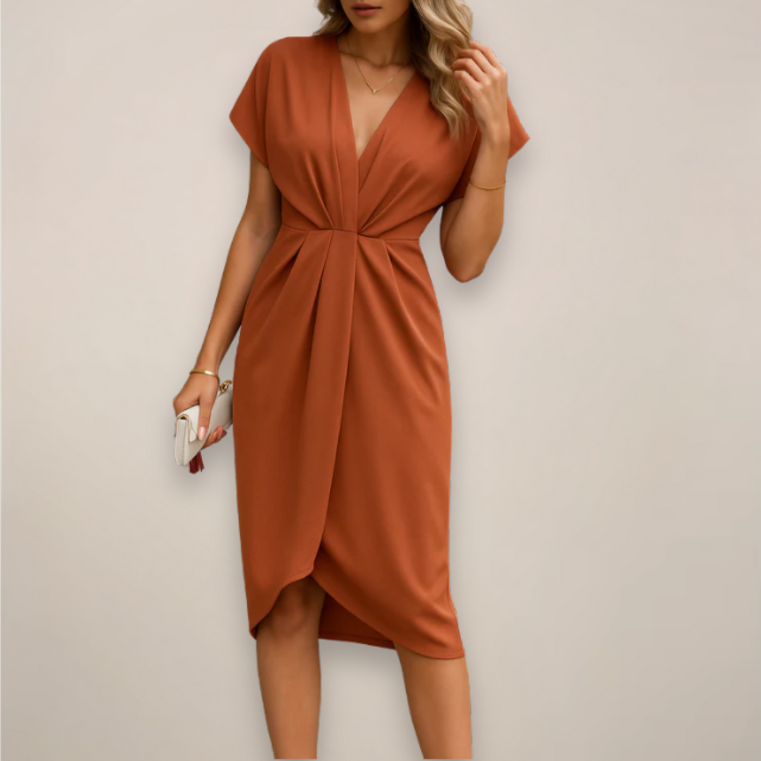 Women’s Wrap Formal Dress | Midi