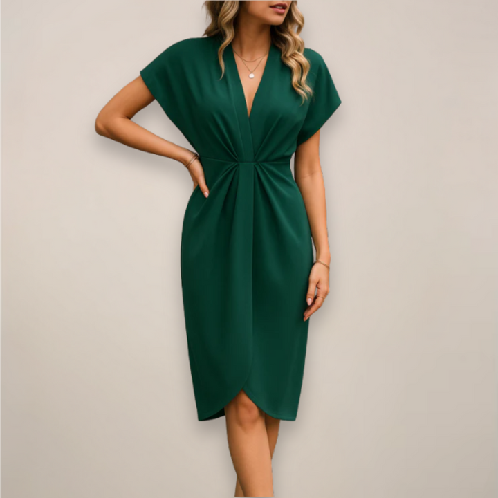 Women’s Wrap Formal Dress | Midi