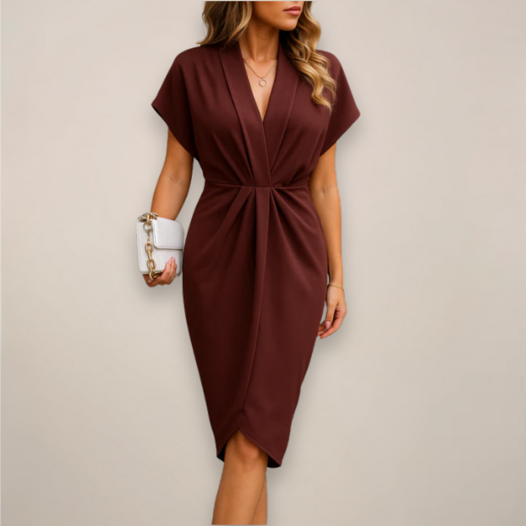 Women’s Wrap Formal Dress | Midi